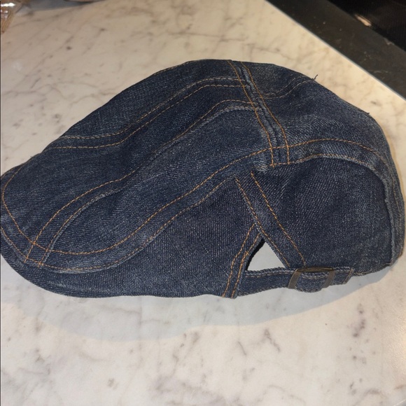 Vintage Y2K news boy denim hat - Picture 4 of 6